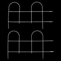 【園芸用品】 エコー金属 ガーデンフェンス（アイボリー）2枚入 1559-765 1セット