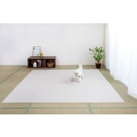 サンコー 畳用 おくだけ吸着 畳に使えるタイルマット グレージュ 1セット(4枚入) KX-93 洗える 撥水 ハサミでカット（直送品）