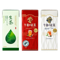 キリンビバレッジ　250ml紙パック3種セット（生茶・午後の紅茶ストレートティー・午後の紅茶ミルクティー）