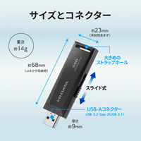 アイ・オー・データ機器 USB3.2 Gen2対応 パソコン/テレビ録画対応 スティックSSD 1TB SSPM-US1K 1個