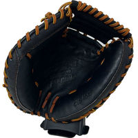 FALCON（ファルコン） 野球 少年用 軟式キャッチャーミット ブラック 左投用 CM4045 1セット(1個入)（直送品）