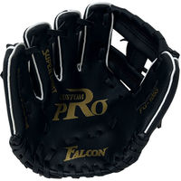 サクライ貿易 野球 ソフトボール グラブ 幼児用 軟式グラブ ブラック×レッド 左投用 FG1055 1セット(1個入)