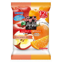 ぷるんと蒟蒻ゼリーパウチふじりんご+温州みかん 3個 オリヒロプランデュ