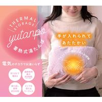 YAMAZEN コードレス 蓄熱式湯たんぽ 手を入れられる洗えるカバー付き ピンク YTY-S400H(PK) 1台