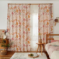 スミノエ プー カーテン ディズニー フロムフレンズ 1200×950mm ピンク １セット(2枚入)（直送品）