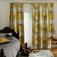 スミノエ ピーターパン カーテン ディズニー フライインザスカイ 2100×900mm イエロー １セット(2枚入)（直送品）