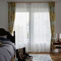 スミノエ ピーターパン レースカーテン ディズニー フライインザスカイボイル 2000×1490mm ホワイト １セット(2枚入)（直送品）