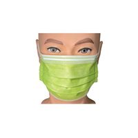 ファーストレイト フィット使いきりマスク235 ライムグリーン FR-235　使い捨て サージカル 不織布　1箱（50枚入）