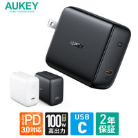 USB充電器 100W PD対応 USB Type-C 1ポート ブラック PA-B5-BK 1個 AUKEY