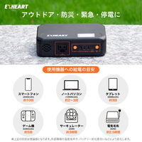 ポータブル電源 小型 ミニ 蓄電器 蓄電池 148Wh 防災 急速充電PD60W対応 EXHEART EXPS-100BK 1台