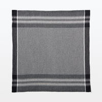 無印良品 インド綿細番手 マルチクロス チェック 黒 約50×50cm 良品計画