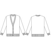 ナガイレーベン カーディガン JT2350 ピンクEL JT2350 ピンクEL 1枚（直送品）