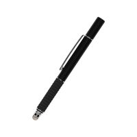 タッチペン 導電繊維タイプ ディスクタイプ 両対応 ブラック OWL-TPSE12-BK 1個 オウルテック