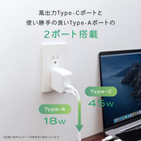 USB充電器 65W出力 PD対応 AC充電器 かしこく充電 アーモンドミルク 1個 オウルテック
