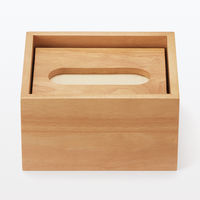 無印良品 木製ティシューボックス 卓上用 内寸約幅13×奥行11×高さ7.5cm 良品計画