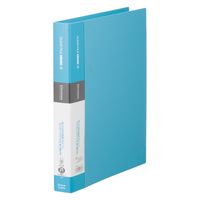 キングジム シンプリーズ クリアーファイル A4タテ 差替式 25ポケット 水色 138SPW-LB 1セット（10冊）