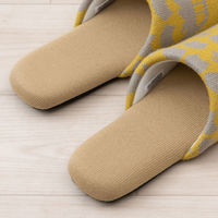 センコー となりのトトロ　ネコバスニット　スリッパ　約22-24cm　イエロー TOB230401 1枚（直送品）