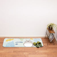 センコー となりのトトロ　森のパズル　ふんわり柔らかマット 約50×120cm グリーン TOI230501 1枚（直送品）