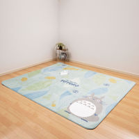 センコー となりのトトロ　森のパズル　ふんわり柔らラグ 約200×240cm　グリーン TOI230501 1枚（直送品）