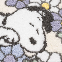 センコー スヌーピー 花いっぱい アクセントマット 約44×80cm ブルー SNB230412 1枚（直送品）