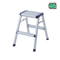 YAMAZEN 天板が広くて安心なアルミ幅広踏み台 2段 YM-DB02SG(DBL) 1台