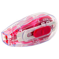 プラス　修正テープ　ホワイパースライド　本体　幅5mm×10m　ピンク　43217（わけあり品）