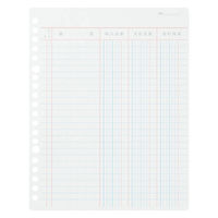 コクヨ 三色刷りルーズリーフ A5 金銭出納帳(科目無) リ-151 1冊（わけあり品）