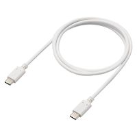 タイプCケーブル (USB-C to C) PD対応 60W 1m 白 MPA-CCEC10WH エレコム 1本