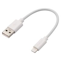 iPhone充電 ライトニングケーブル 0.1m 最大12W 白 MPA-UALEC01WH エレコム 1個
