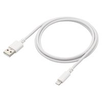 iPhone充電 ライトニングケーブル 1m 最大12W 高耐久 白 MPA-UALSEC10WH エレコム 1個（直送品）