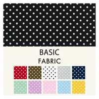 清原 生地 シーチングドットプリント(小) BF-001 Y 1巻(10M)（直送品）