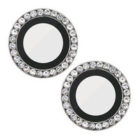 iPhone15/15Plus カメラカバー ガラス 高透明 強化ガラス シルバー PM-A23AFLLGRSV エレコム 1個（直送品）