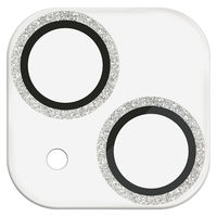 iPhone15/15Plus カメラカバー ガラス 強化ガラス シルバー PM-A23AFLLP1SVG エレコム 1個（直送品）