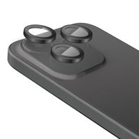 エレコム iPhone 15 Pro/iPhone Pro Max/カメラレンズガラスフィルム/ブラック PM-A23CFLLGBK 1個