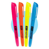 レモン 蛍光マーカー 4色入りセット×10パック 887053x10 SET 1箱