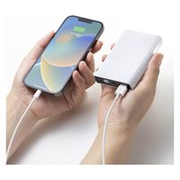 サンワサプライ モバイルバッテリー(10000mAh・PD20W・ホワイト) BTL-RDC27W 1個（直送品）