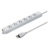 サンワサプライ 工事物件タップ(3P・6個口・1m) TAP-KS6N-1 1本