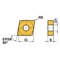三菱マテリアル インサート CNMG120408-MA MV9005 1セット(10個入)（直送品）