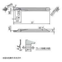 京セラ（株） チップ　超硬　溝用 EZGR040040-100 GW05 1セット(2個入)（直送品）