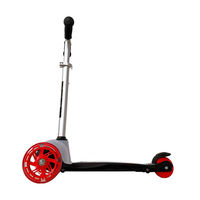 池商 ツイストスクーター LEDタイヤ ブレーキ付き D-TC-SV シルバー 1台（直送品）