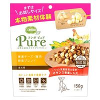 【アウトレット】コンボ ピュア ドッグ 厳選チーズ・鶏肉・野菜ブレンド 成犬用 無添加 国産 お試しサイズ 150g 12袋