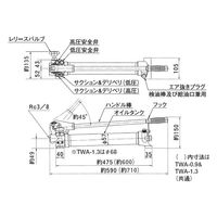 大阪ジャッキ製作所 ＴＷＡ形手動油圧ポンプ TWA-0.7 1個（直送品）