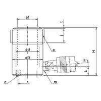 大阪ジャッキ製作所 Ｅ形パワージャッキ E10S2.5 1個（直送品）
