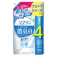 ソフラン プレミアム消臭 柔軟剤 ホワイトハーブアロマの香り 詰め替え ウルトラジャンボ 1520mL 1箱（6個入） ライオン