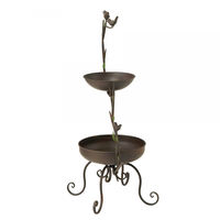 ＳＰＩＣＥ　ＯＦ　ＬＩＦＥ　バード＆リーフ　アイアン２段トレイスタンド　ＣＮＧＴ５１６０　1個（直送品）