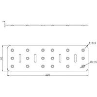 トラスコ中山 TRUSCO 2x4サポート 黒粉体塗装 帯金物 24S-82BK 1個 420-0765（直送品）