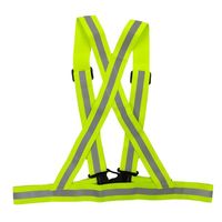 ミズケイ 伸縮タスキ型ベスト 蛍光イエロー 5941191 1着