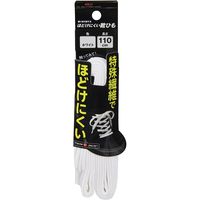藤原産業 SK11 ほどけにくい靴ひも ホワイト 110mm NoーSlip110WHI 1セット(6本)（直送品）