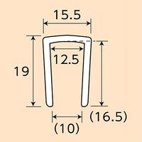 光モール 深口カブセ 木目 15.5×19×10×1000mm NO.1620 1セット(8本)（直送品）