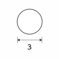 光モール 銅丸棒 3mm×300mm NO.1375 1セット(15本)（直送品）